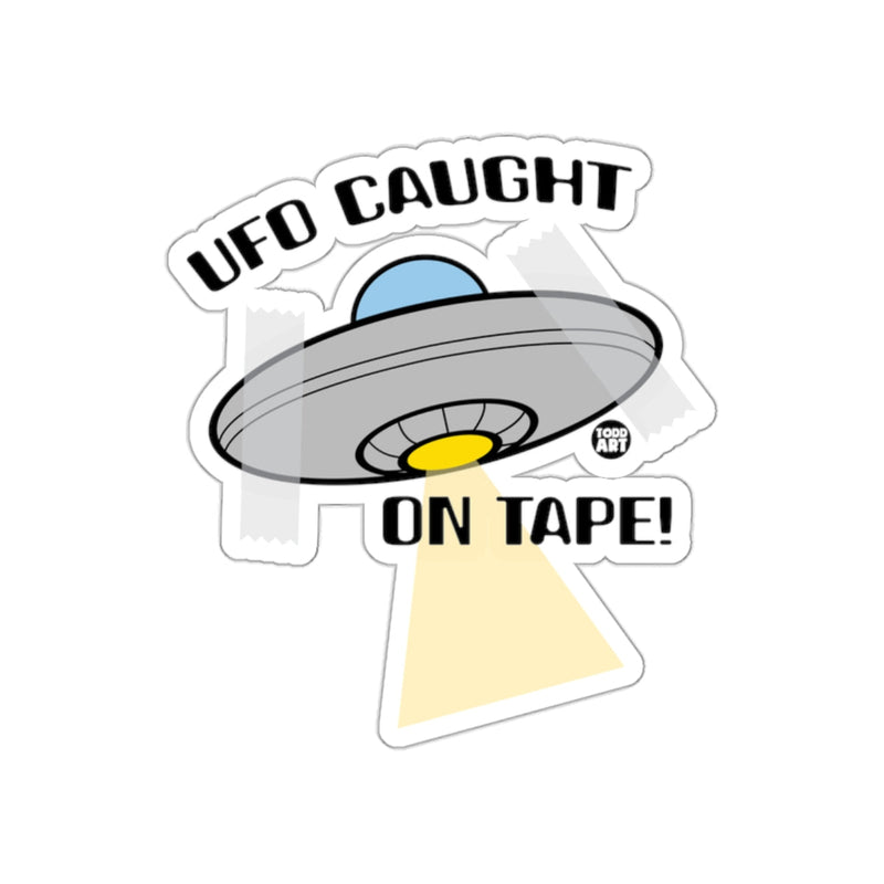 Load image into Gallery viewer, UFO Caught On Tape Sticker Fun and Unique Accessory
