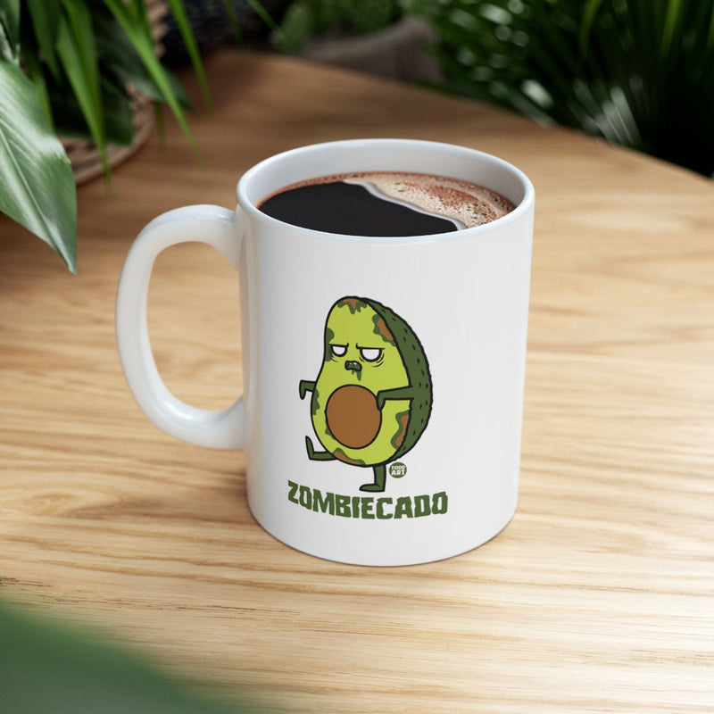 Load image into Gallery viewer, Zombiecado Funny Graphic Mug for Coffee Lovers
