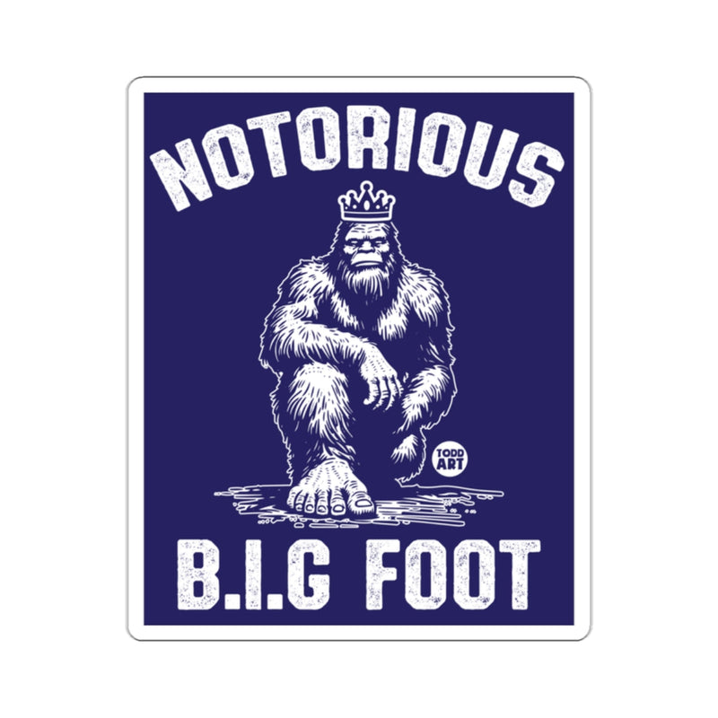 Load image into Gallery viewer, Notorious B.I.G Foot Todd Art Print Retro Bigfoot Design
