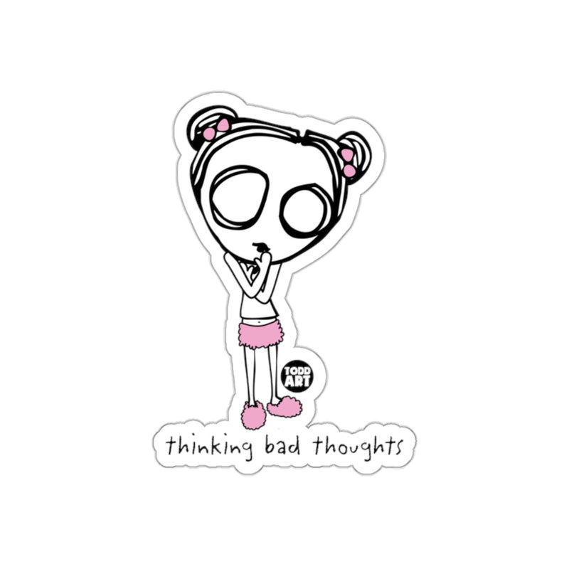 Load image into Gallery viewer, Thinking Bad Thoughts Character Art Sticker

