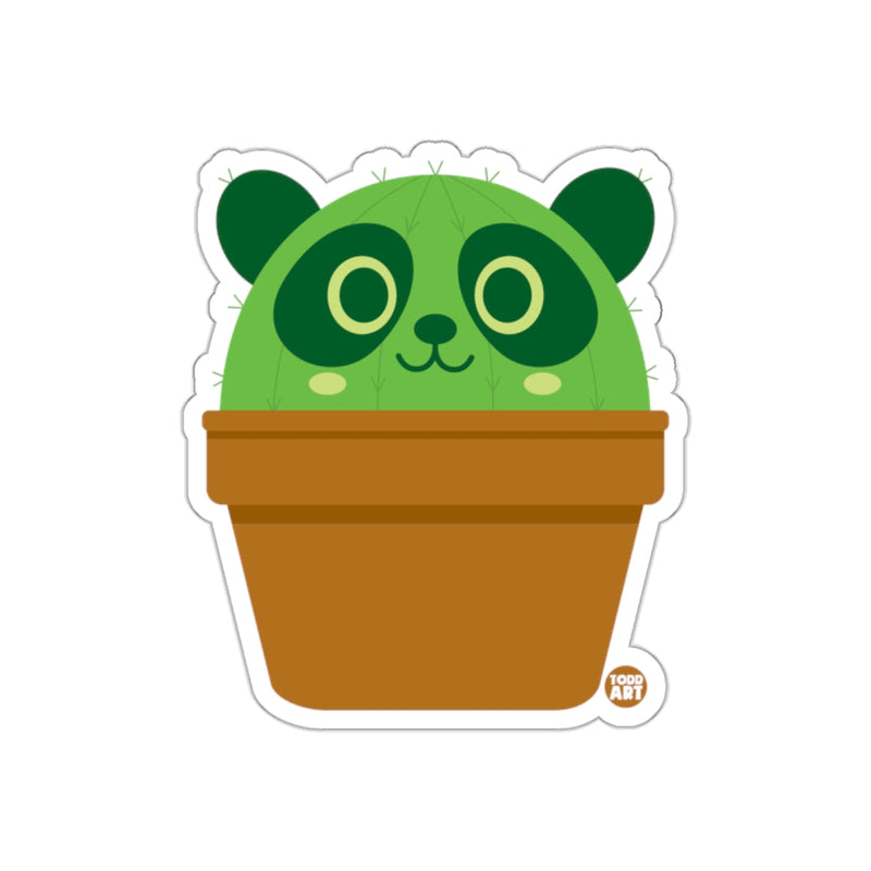 Load image into Gallery viewer, Cute Cactus Panda Bear Art Pot Sticker Decal for Laptops
