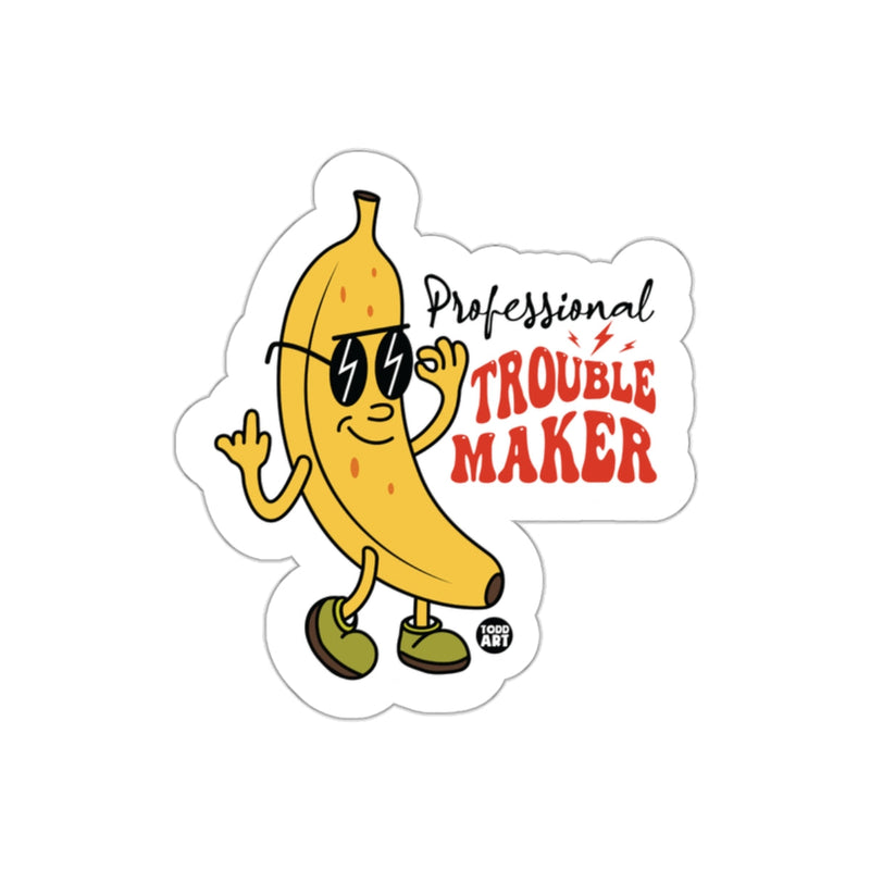 Load image into Gallery viewer, Professional Trouble Maker Banana Character Sticker
