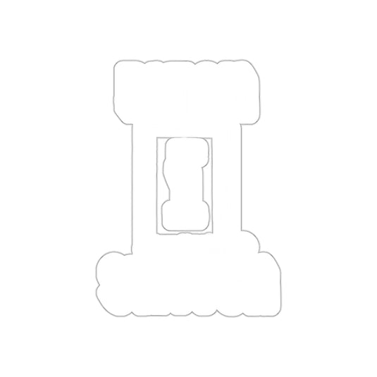 Retro Letter I Stick Figure Design Sticker Product