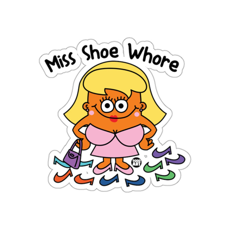 Load image into Gallery viewer, Funny Miss Shoe Whore Cartoon Character Sticker
