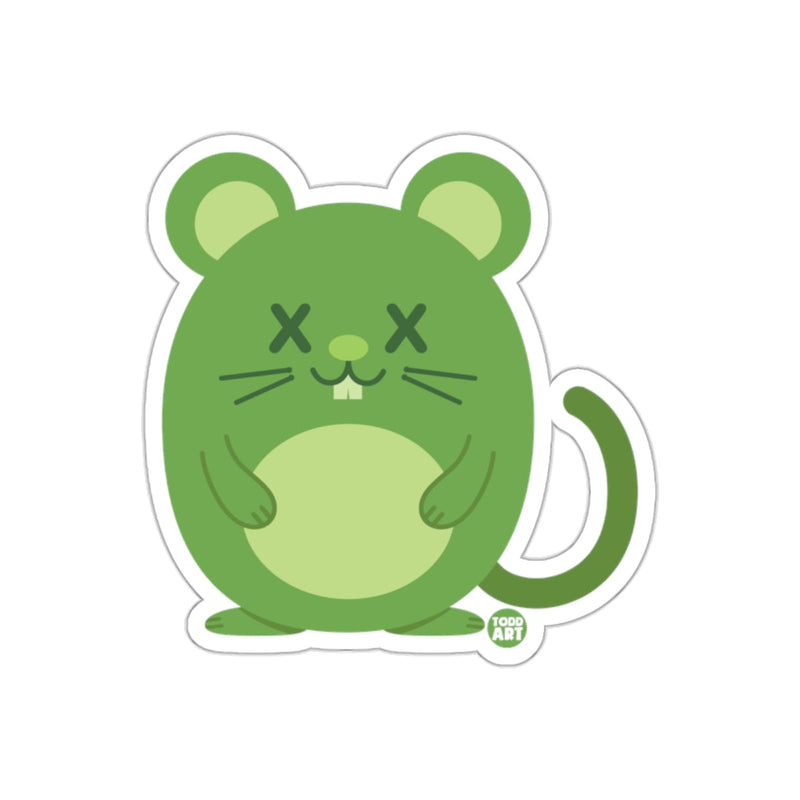 Load image into Gallery viewer, Cute Green Cartoon Mouse Sticker for Kids and Adults
