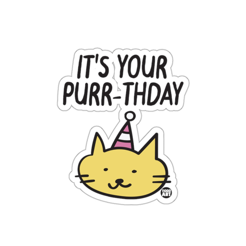 Load image into Gallery viewer, It's Your Purr-thday Cat Birthday Sticker Product
