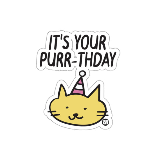 It's Your Purr-thday Cat Birthday Sticker Product