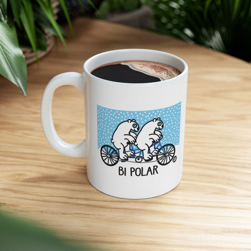 Load image into Gallery viewer, Polar Bears on Bicycle BI Polar Coffee Mug
