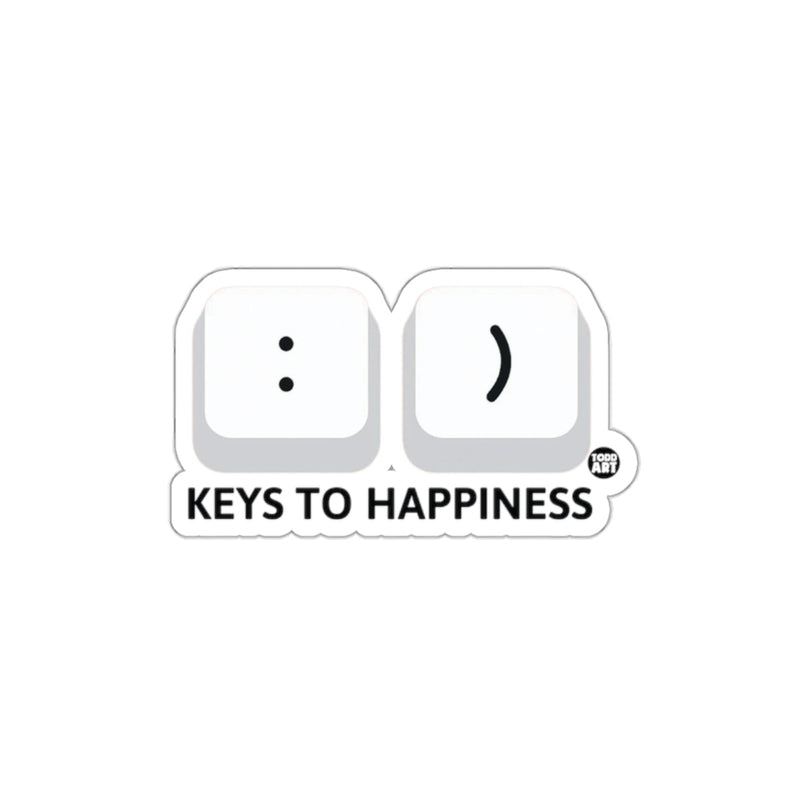 Load image into Gallery viewer, Keys To Happiness Keyboard Sticker Fun Key Accessory
