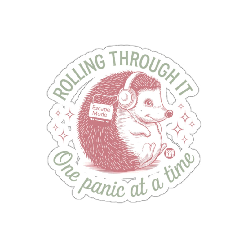 Load image into Gallery viewer, Rolling Through It One Panic at a Time Sticker
