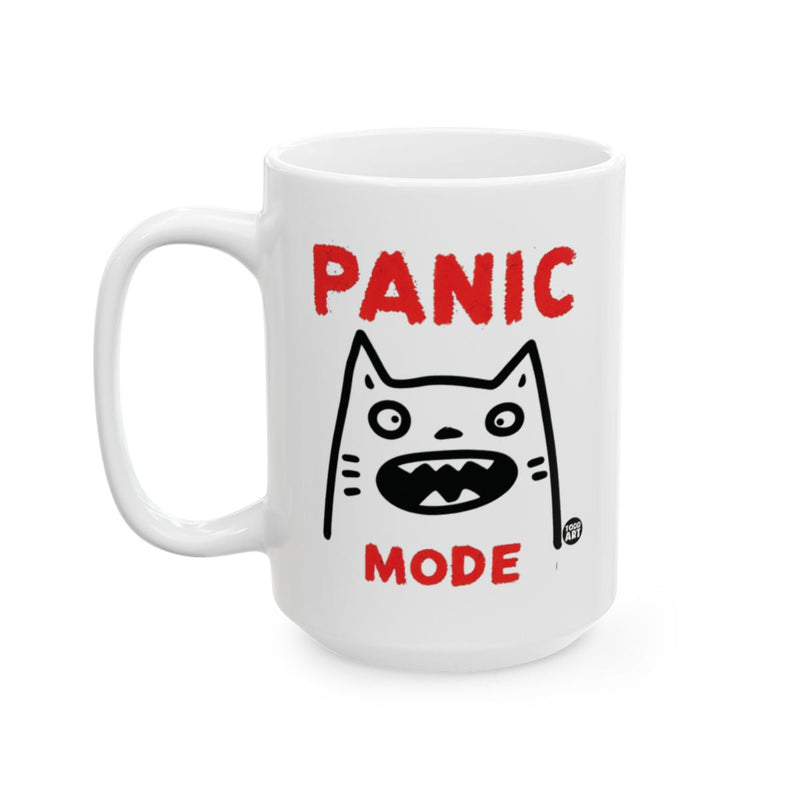 Load image into Gallery viewer, Panic Mode Cat Face Design Coffee Mug
