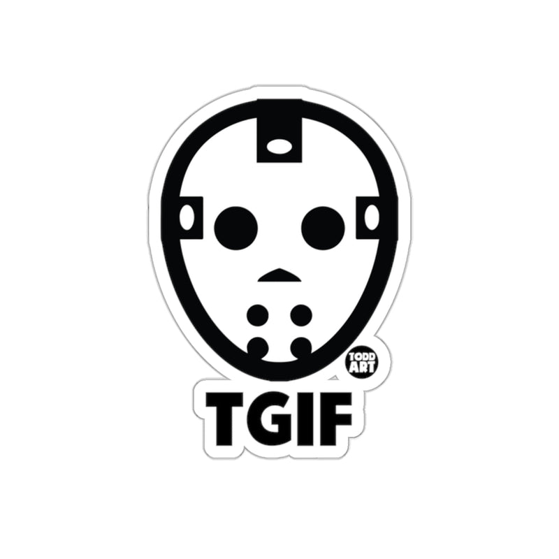 Load image into Gallery viewer, TGIF Jason Mask Design Fun Sticker for All Surfaces
