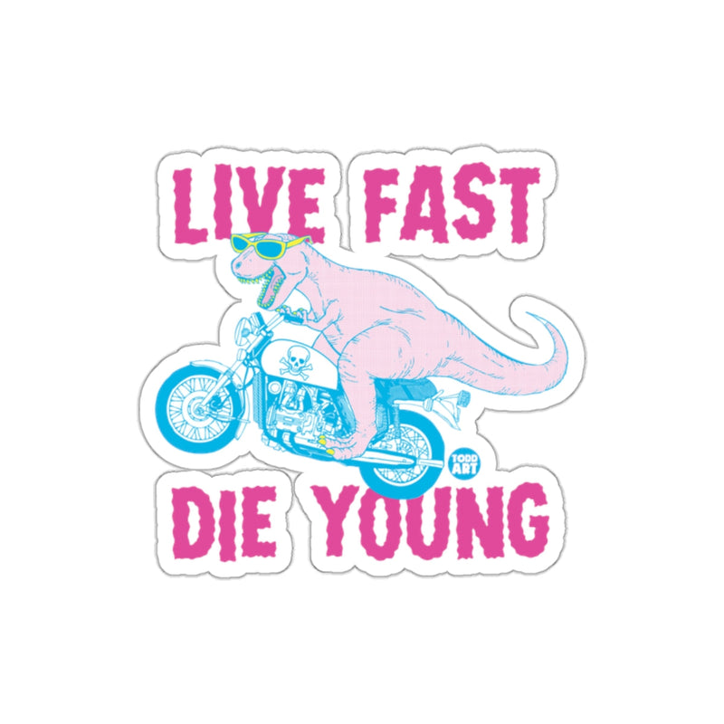 Load image into Gallery viewer, Live Fast Die Young Dinosaur Motorcycle Product
