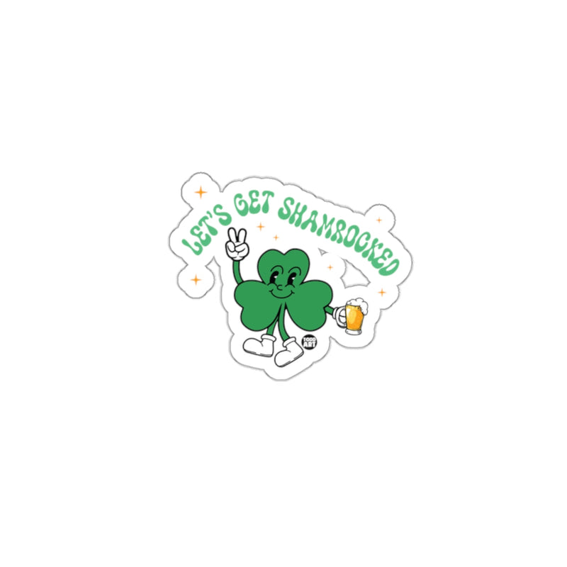 Load image into Gallery viewer, Let's Get Shamrocked Sticker Fun St. Patrick's Day Sticker
