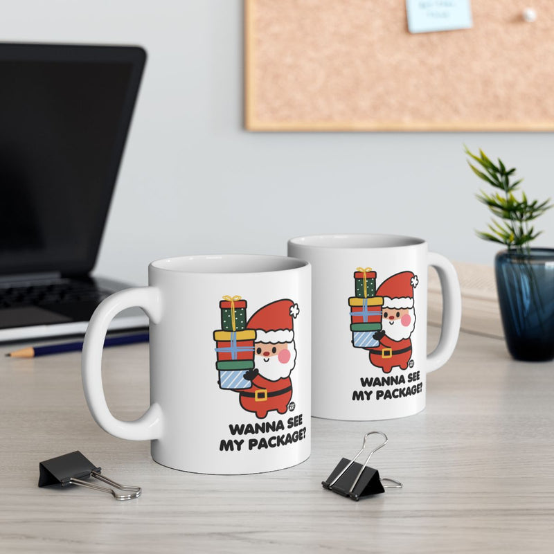 Load image into Gallery viewer, Christmas Humor Mug with Santa Design Funny Gift
