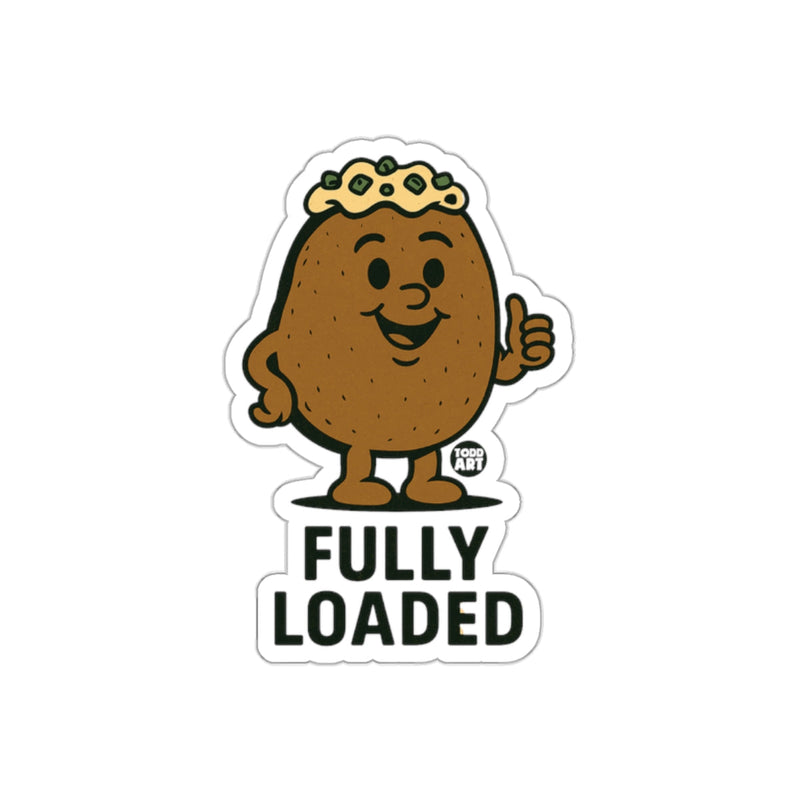 Load image into Gallery viewer, Fully Loaded Cartoon Potato Character Sticker
