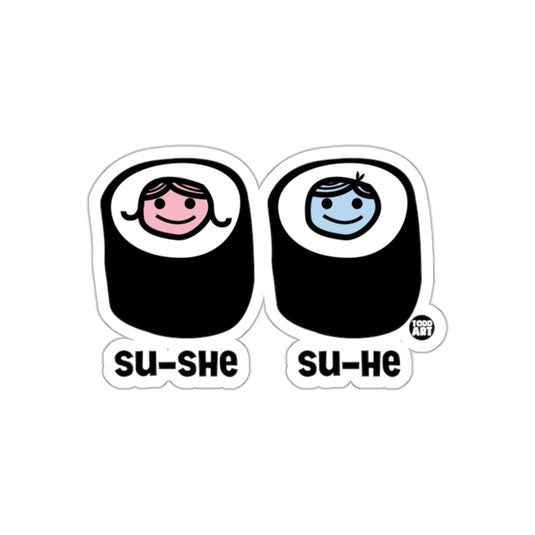 Cute Su-She Su-He Sticker for Fun Product