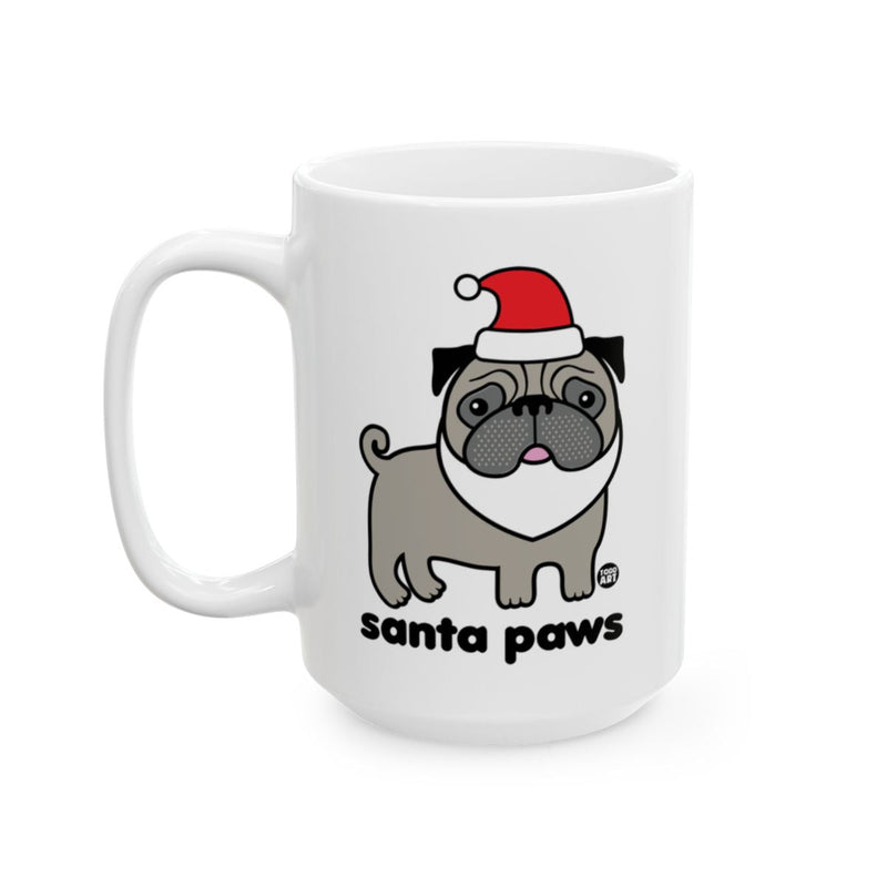 Load image into Gallery viewer, Santa Paws Cute Festive Pug Mug for Coffee Lovers
