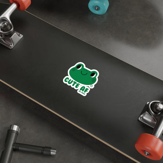 Cute AF Frog Sticker Skateboard Decoration Decal