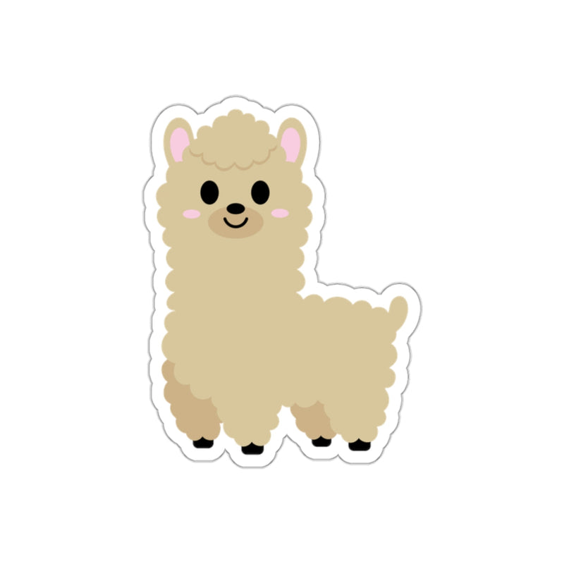 Load image into Gallery viewer, Cute Smiling Alpaca Cartoon Design Sticker Product
