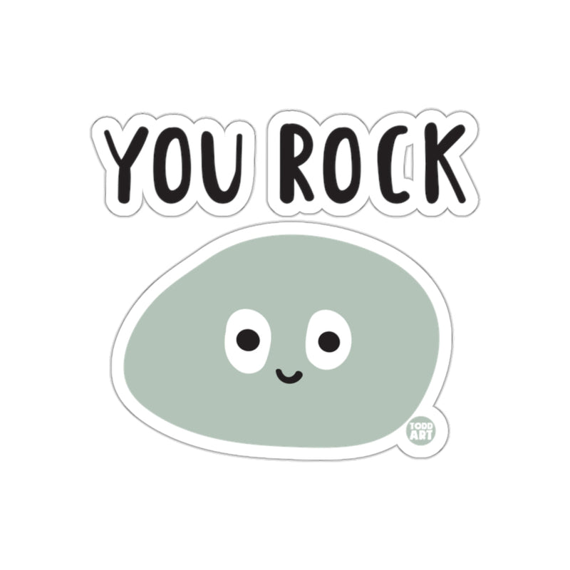 Load image into Gallery viewer, You Rock Cute Smiling Rock Sticker for All Ages

