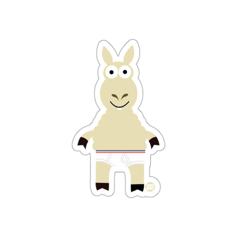 Load image into Gallery viewer, Cute Cartoon Llama Character with Big Eyes Sticker
