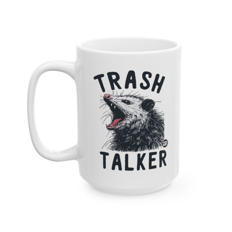 Load image into Gallery viewer, Trash Talker Mug with Angry Possum Design

