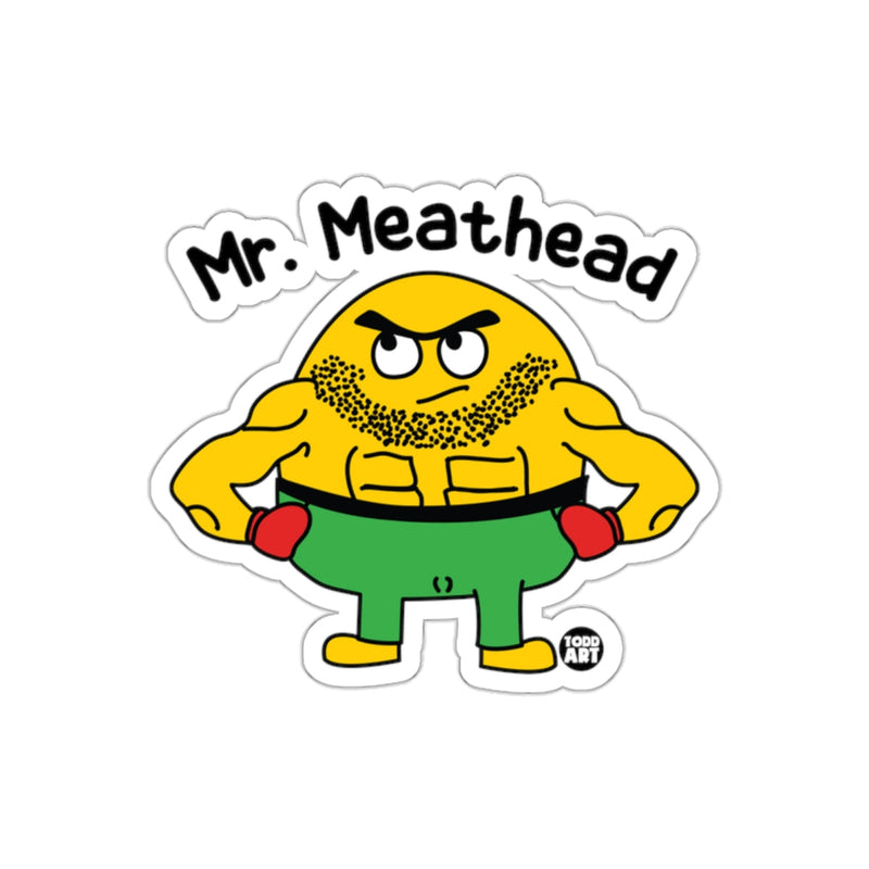 Load image into Gallery viewer, Mr. Meathead Boxing Cartoon Character Sticker
