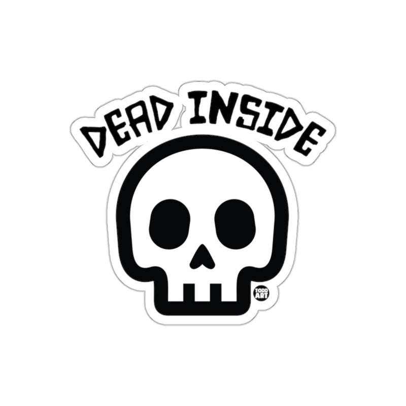 Load image into Gallery viewer, Dead Inside Skull Design from Todd Art Black sticker
