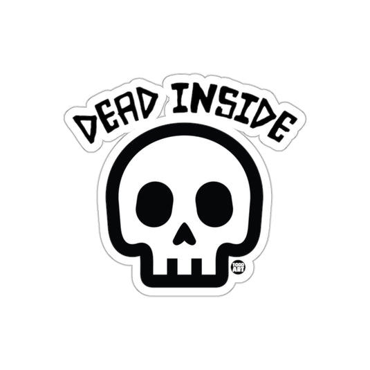 Dead Inside Skull Design from Todd Art Black sticker