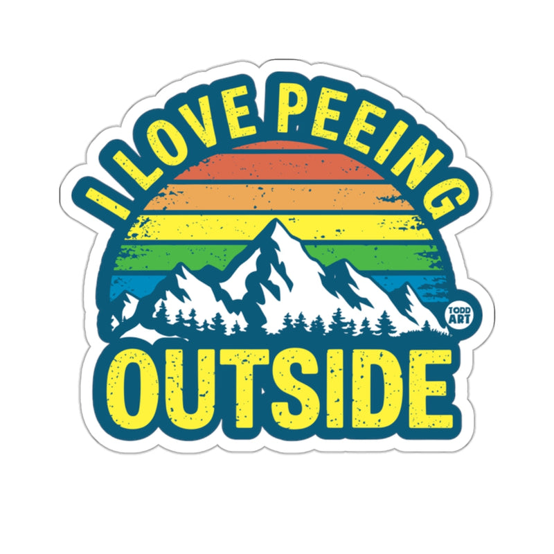 Load image into Gallery viewer, Funny I Love Peeing Outside Mountains Sunset 
