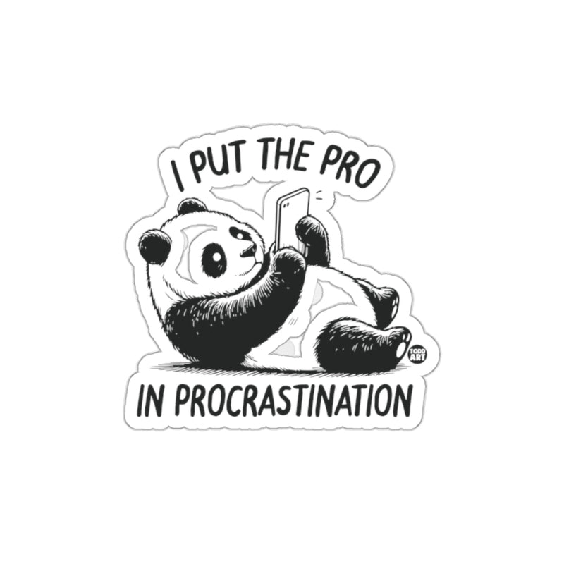 Load image into Gallery viewer, Funny Procrastination Panda Sticker for Fun Decor
