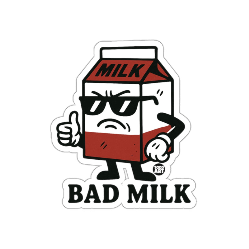 Load image into Gallery viewer, Cool Bad Milk Cartoon Sticker with Attitude Sticker
