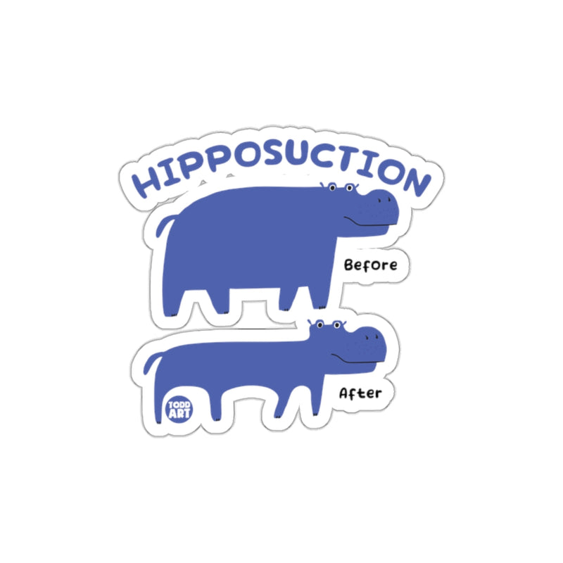 Load image into Gallery viewer, Funny Hippos Cartoon Hippoposuction Sticker

