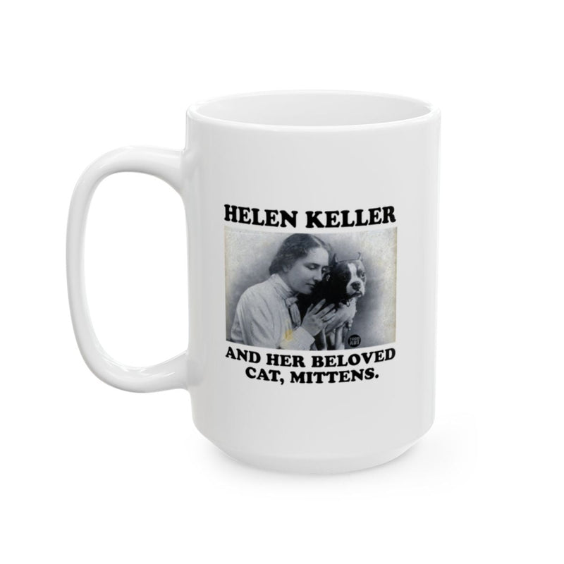 Load image into Gallery viewer, Helen Keller And Her Beloved Cat Mittens Mug
