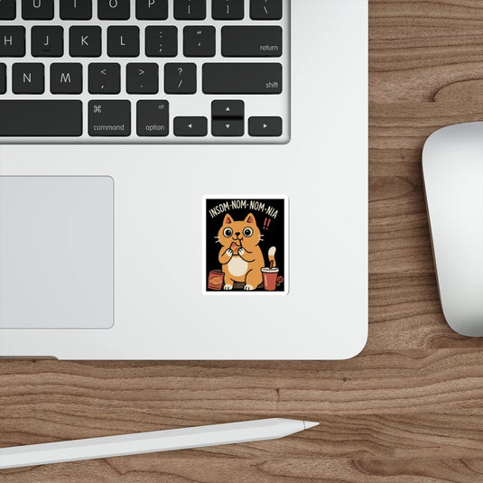 Insom-Nom-Nom-Nia Cute Cat Eating Noodles Sticker