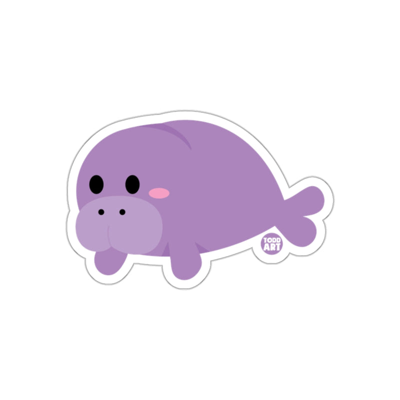Load image into Gallery viewer, Cute Purple Walrus Design Sticker for Kids Cartoons
