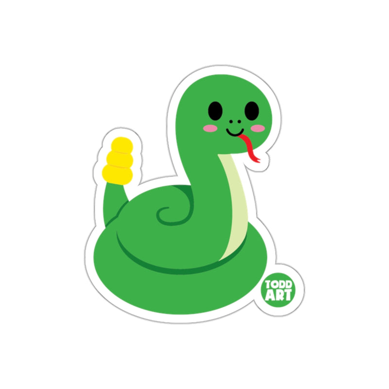 Load image into Gallery viewer, Cute Green Snake Cartoon Illustration Sticker
