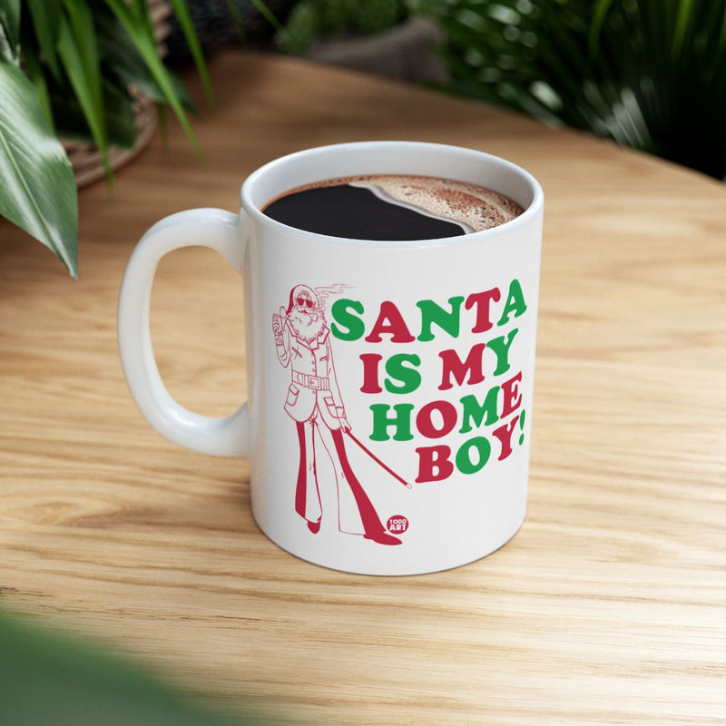 Load image into Gallery viewer, Santa Is My Home Boy Coffee Mug Holiday Drinkware
