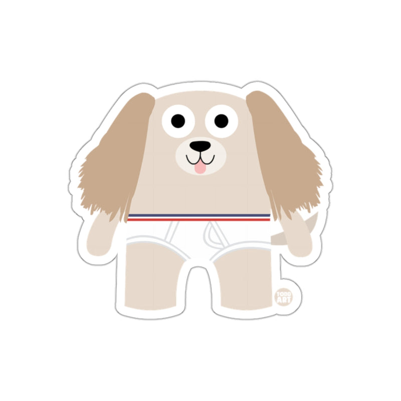 Load image into Gallery viewer, Cute Cartoon Dog in Underwear Sticker for Kids
