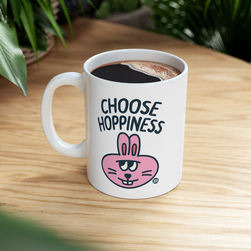 Load image into Gallery viewer, Choose Hoppiness Bunny Design Mug for Coffee Lovers
