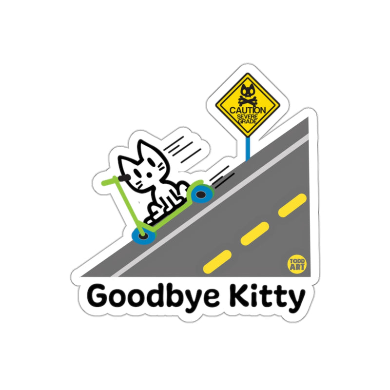Load image into Gallery viewer, Goodbye Kitty Cartoon Sticker Unique Design Sticker
