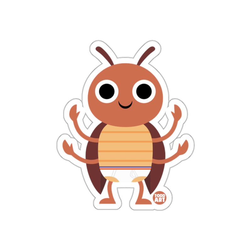 Load image into Gallery viewer, Cute Cartoon Insect with Diaper Todd Art Sticker
