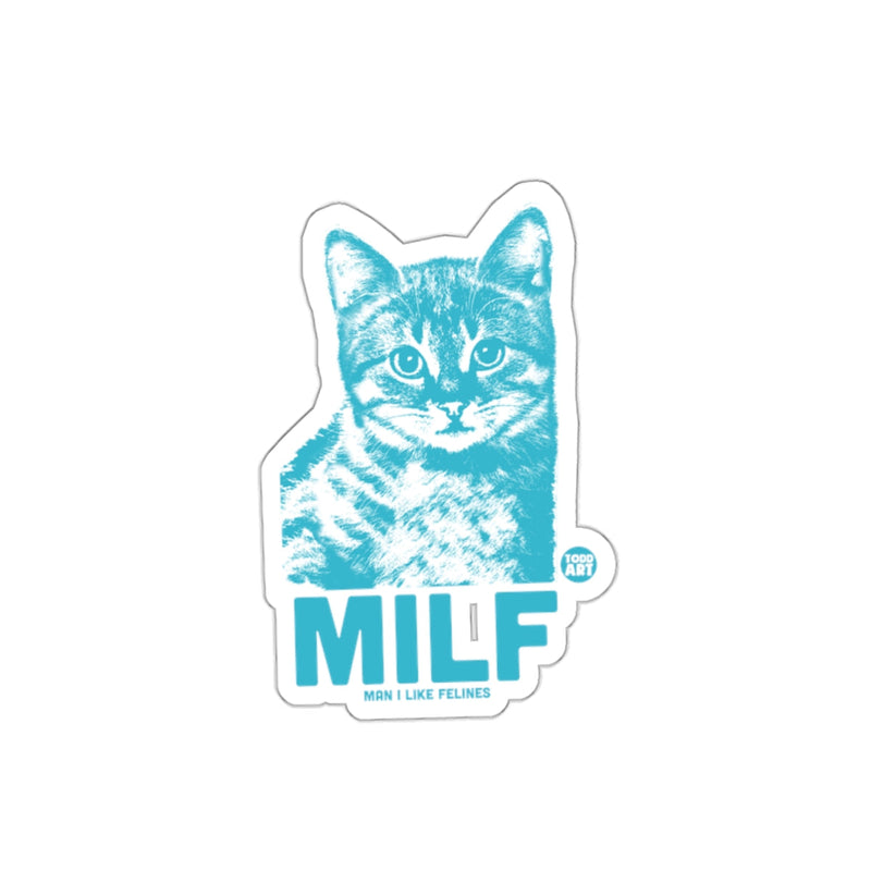 Load image into Gallery viewer, MILF Man I Like Felines Tote Bag Cat Humor Sticker
