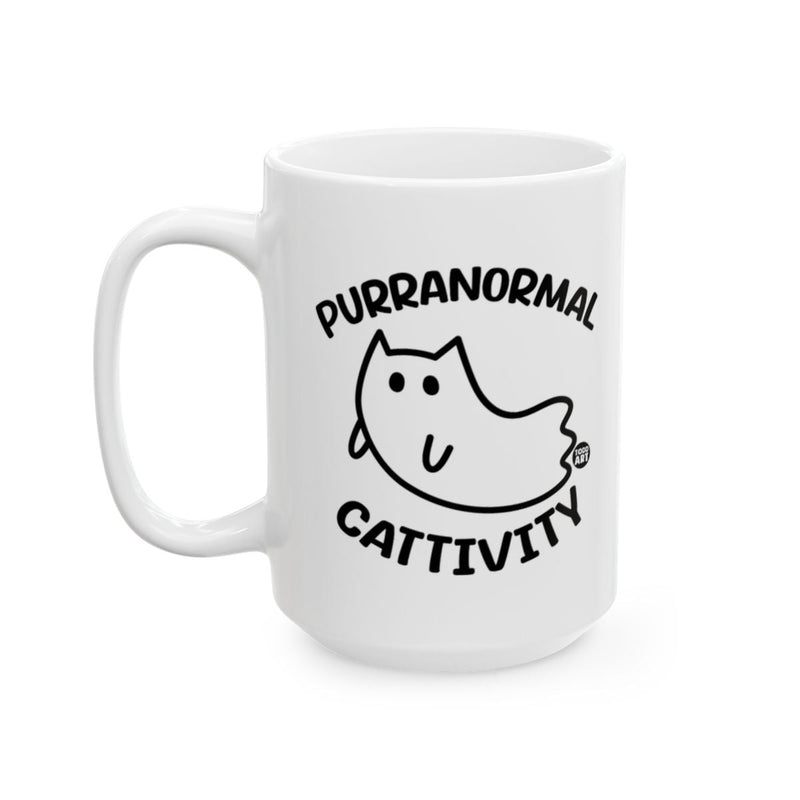 Load image into Gallery viewer, Purranormal Cattivity Ghost Cat Design Mug Product
