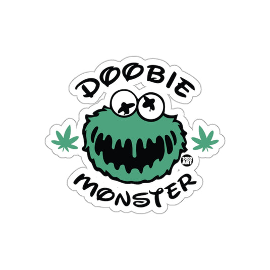 Doobie Monster Funny Green Character Sticker