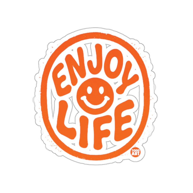 Load image into Gallery viewer, Enjoy Life Motivational Smile Sticker Decal Artwork
