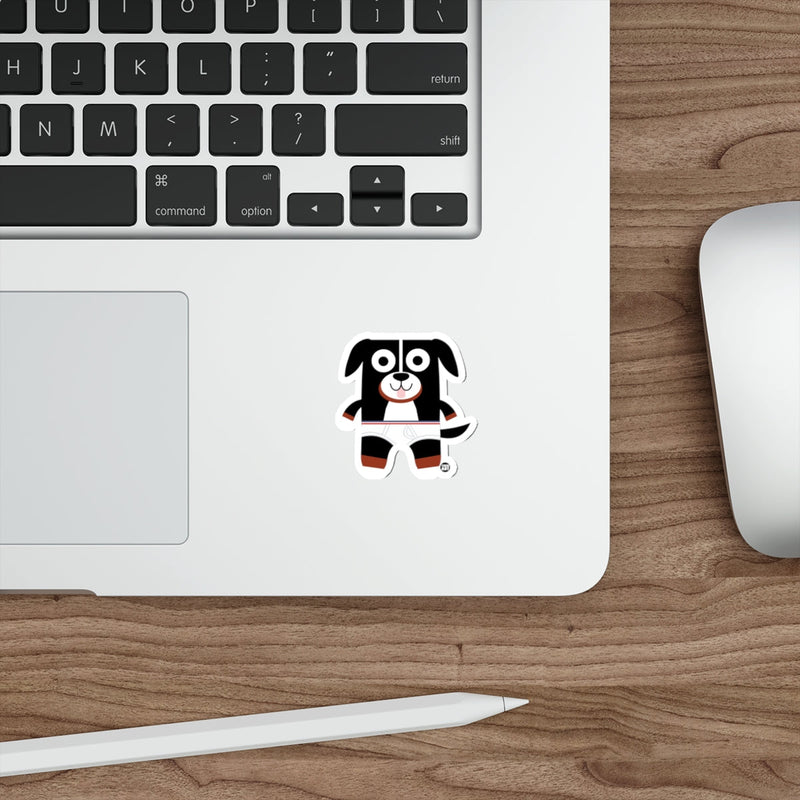 Load image into Gallery viewer, Cute Black and White Pup Sticker for Any Surface
