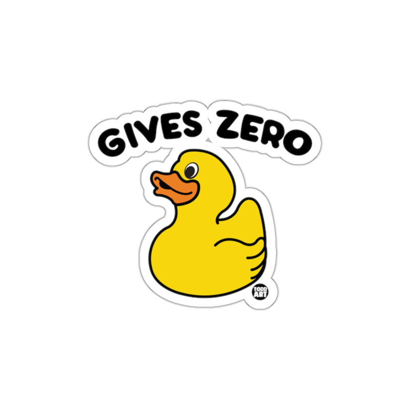 Load image into Gallery viewer, Gives Zero Duck Sticker Fun Graphic product
