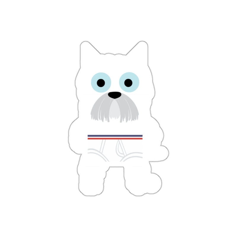 Load image into Gallery viewer, Cute White Dog with Blue Eyes Sticker Toy
